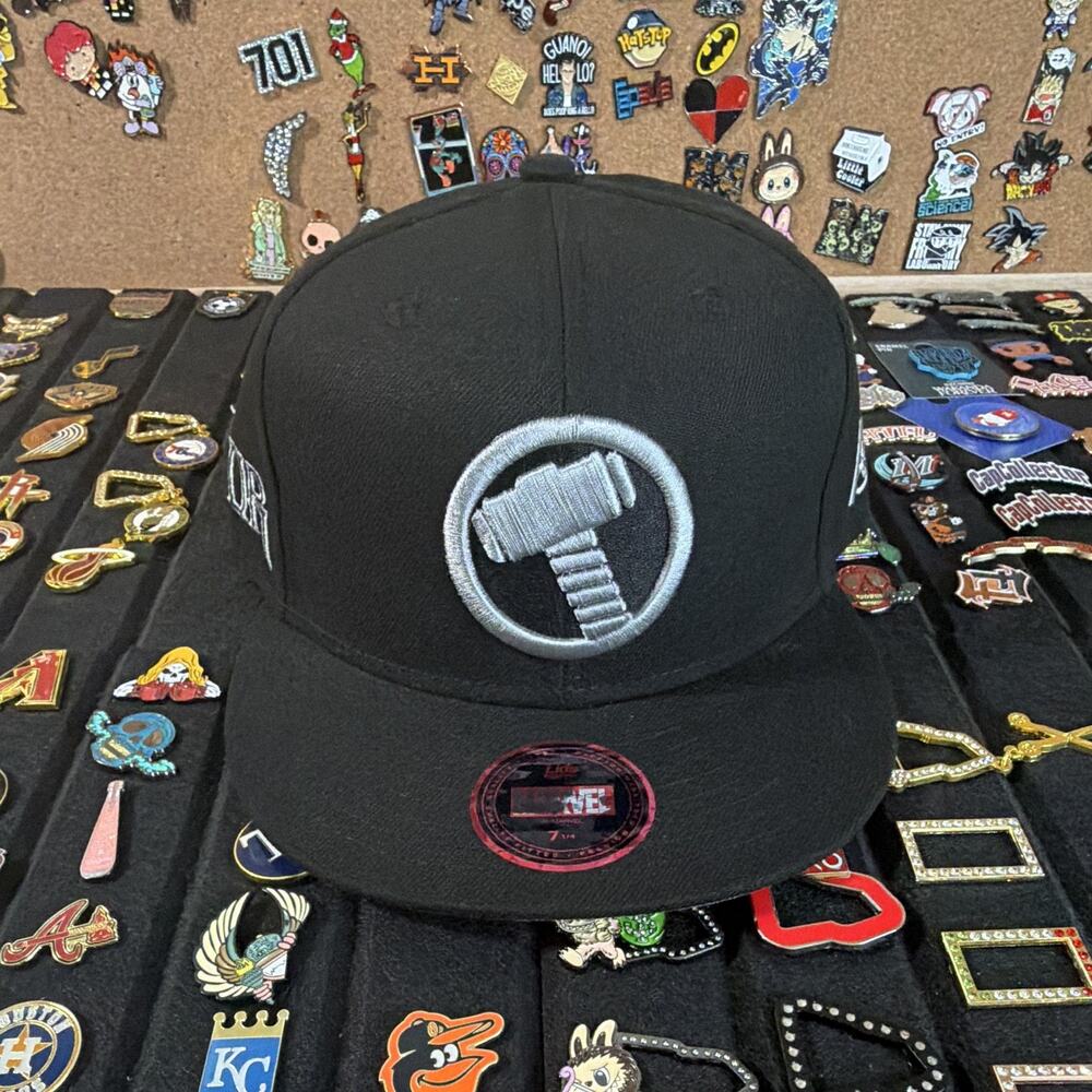 Lids Marvel Thor Fitted Hat Lids Exclusive Black/Gray Size 7 1/4